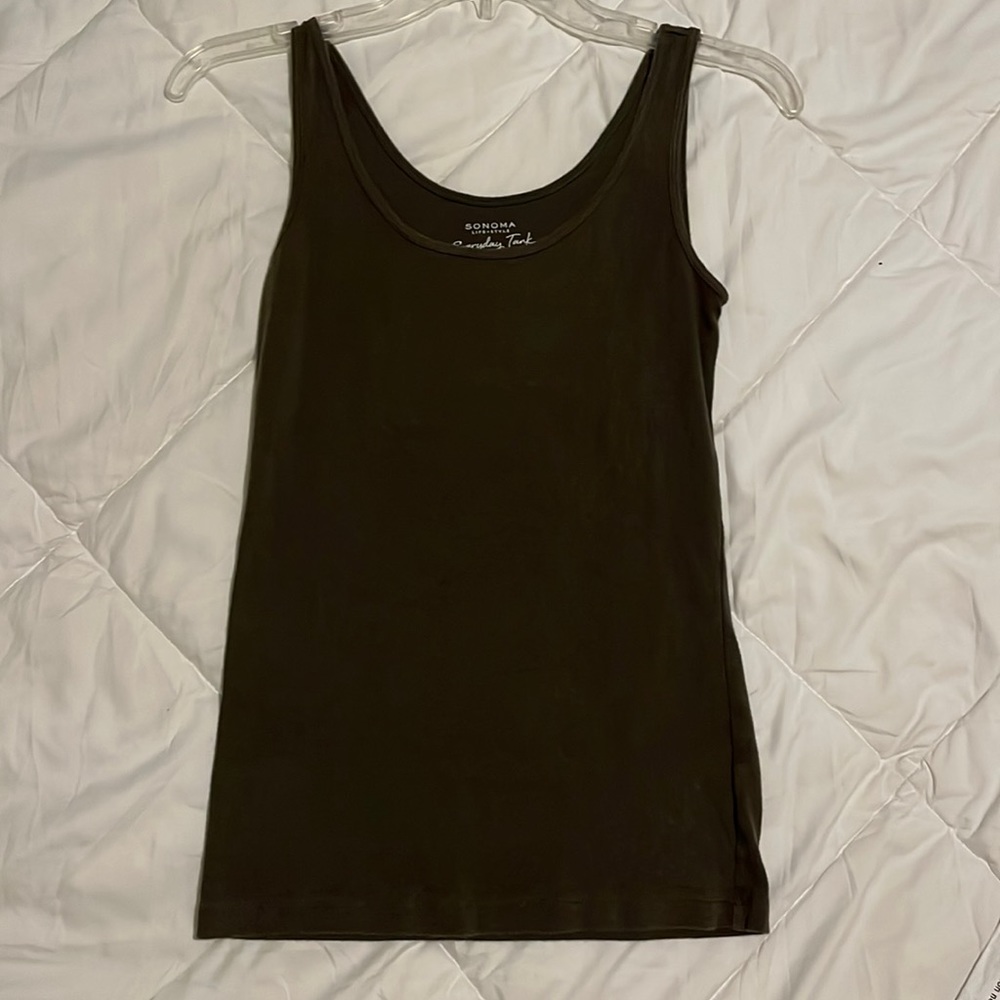 Army green tanktop